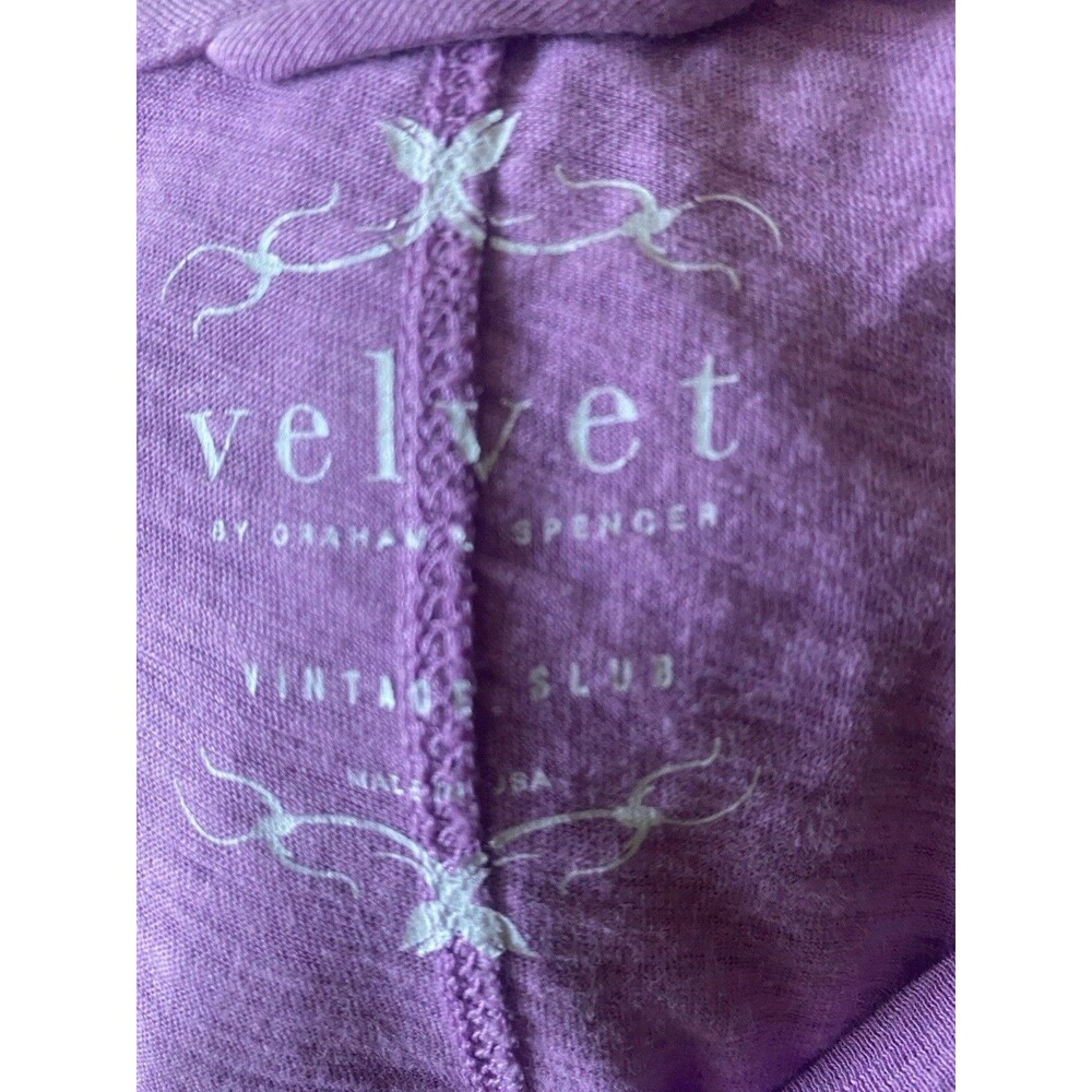 Nwt’s Velvet by Graham & Spencer Purple Cotton Jersey Maxi Small - Picture 3 of 4